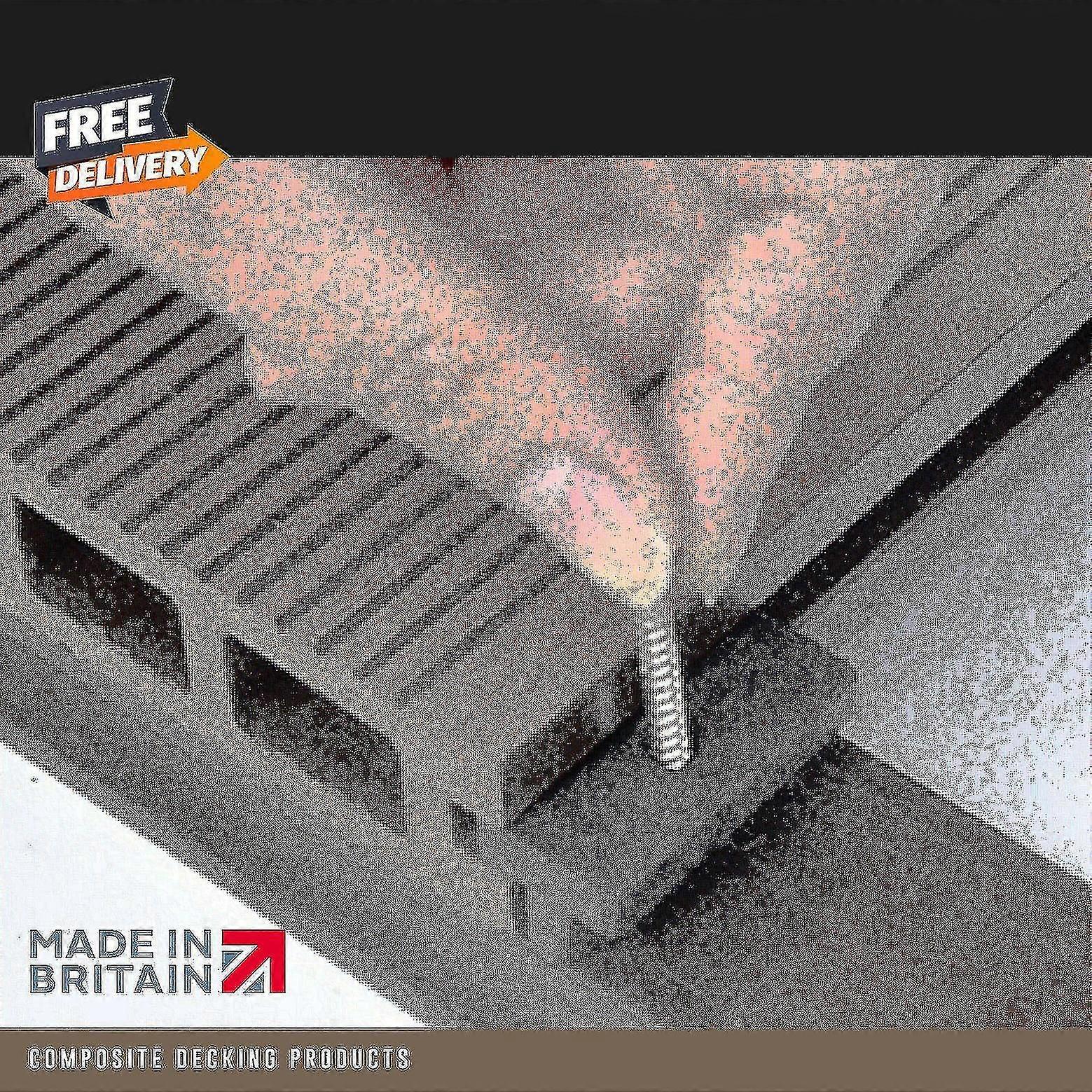 100 Composite Decking Clips Fixings T-clips Plastic Fasteners 100 Bag