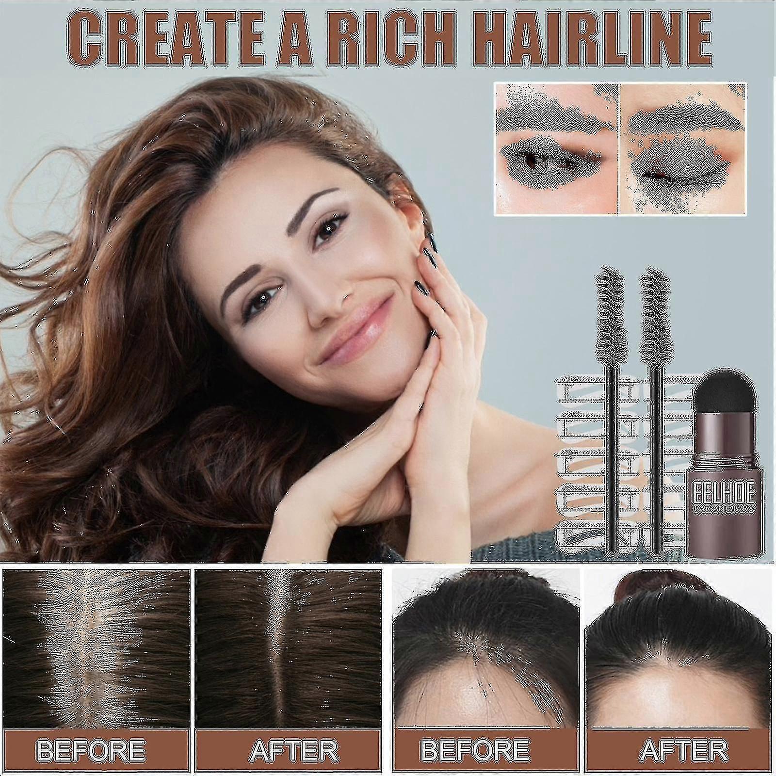 眉毛パウダー眉毛と眉毛ラインコレクターフィラーヘアラインコレクターシャドウミディアムブラウン - ボックス入り