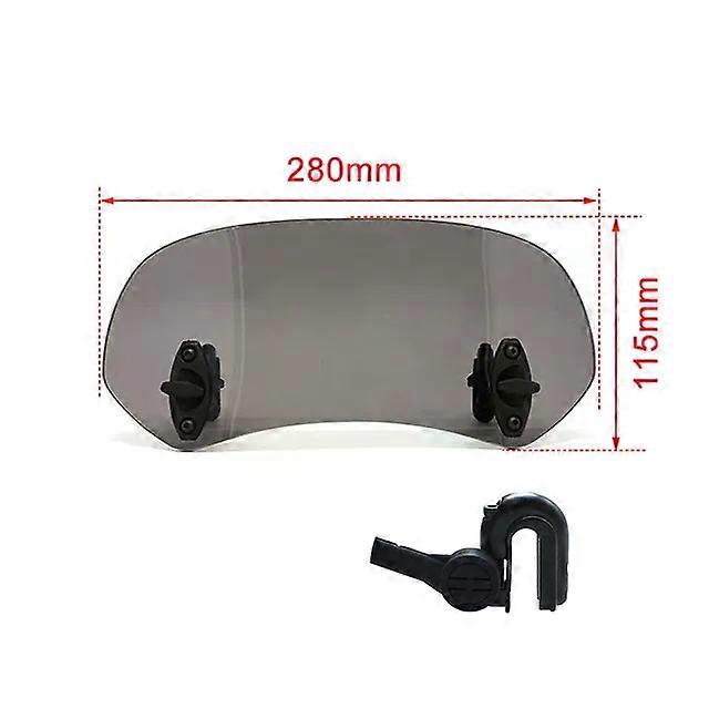 Universal Motorcycle Windshield Extension Adjustable Spoiler Clamp-On Windscreen Deflector compatible for compatible for compatible for MAXP