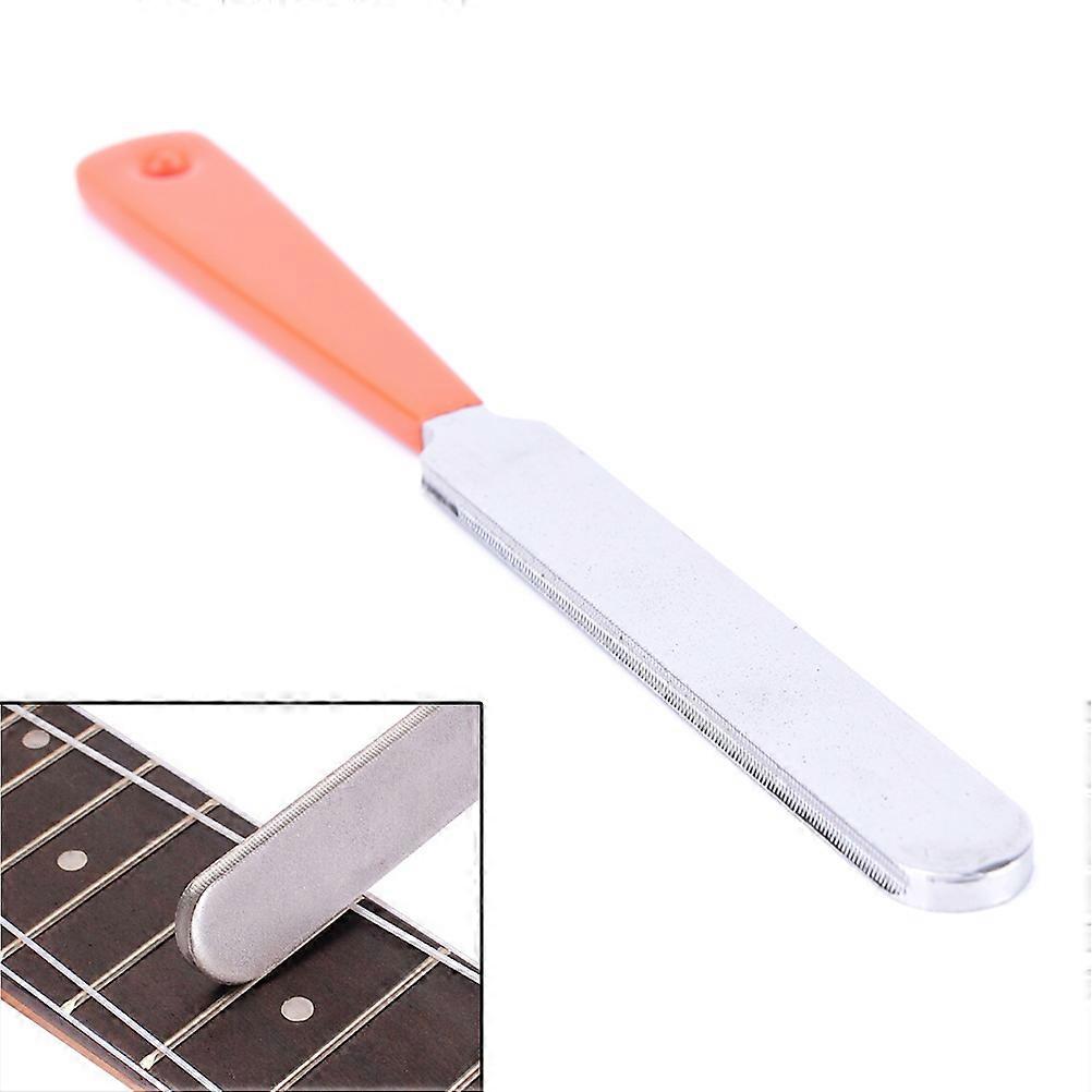 New 1Pc Guitar Fret Stainless Steel Narrow Double Cutting Edge Tool Guitar Polished File Grinding Knife Professional Repair