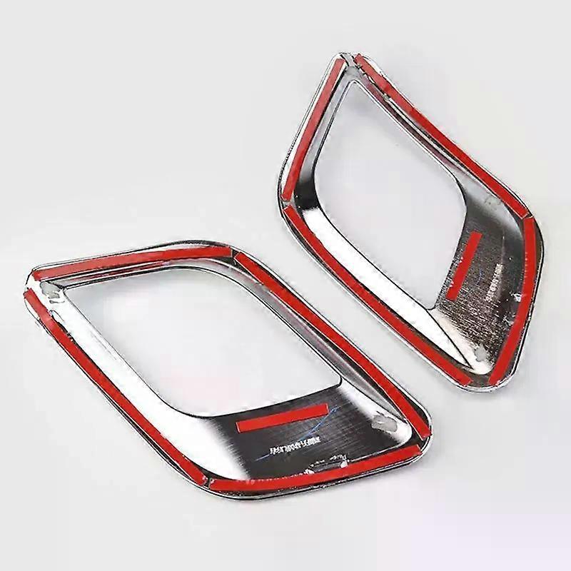 2 Decorazioni Cromate Per Fari Posteriori, Compatibili Con Buick Encore E Opel/Vauxhall Mokka 2012-2016, ABS Lucido Con Nastro 3M - 2