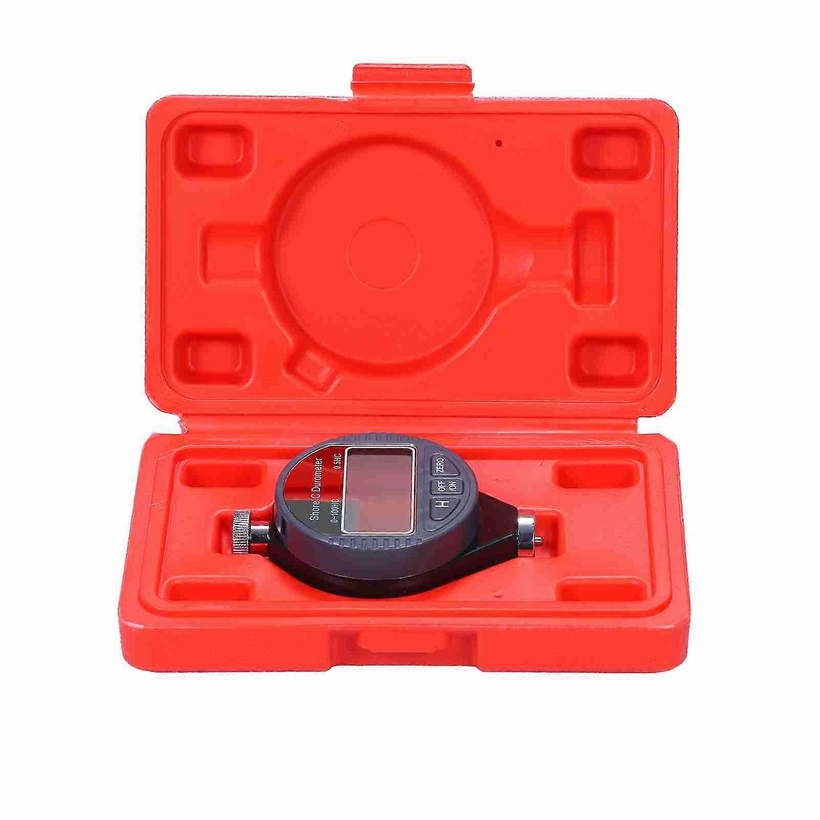 Portable 0-100HC Shore C Hardness Tester Meter Digital Durometer Scale for Sponge Soft Material with Large LCD Display