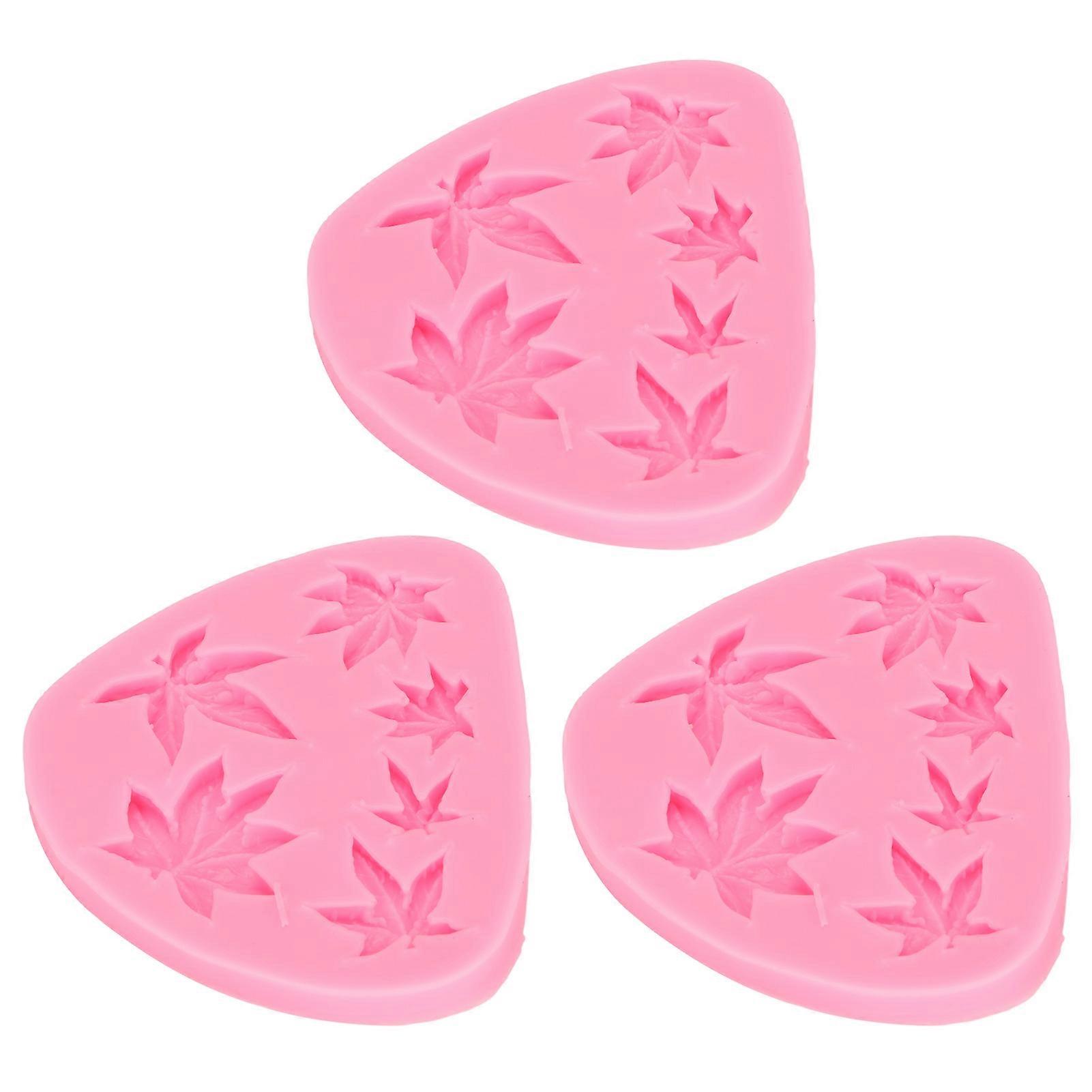 Silicone Cake Mold Set of 3, Reusable Flexible Baking Molds for Chocolate, Jellies, Breads, and Desserts