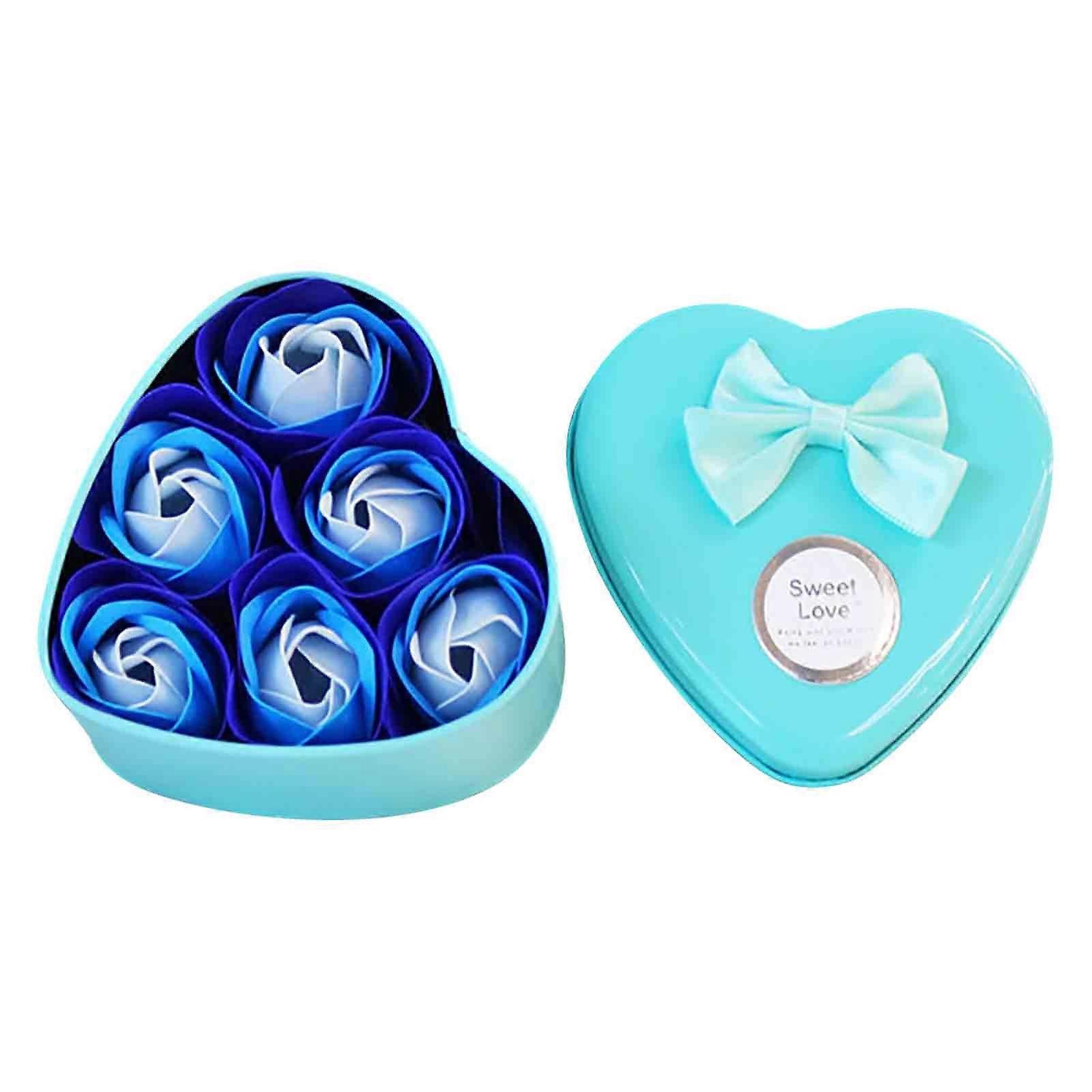 3 Roses Soap Flower Tin Box Valentines Day Gift Creativity