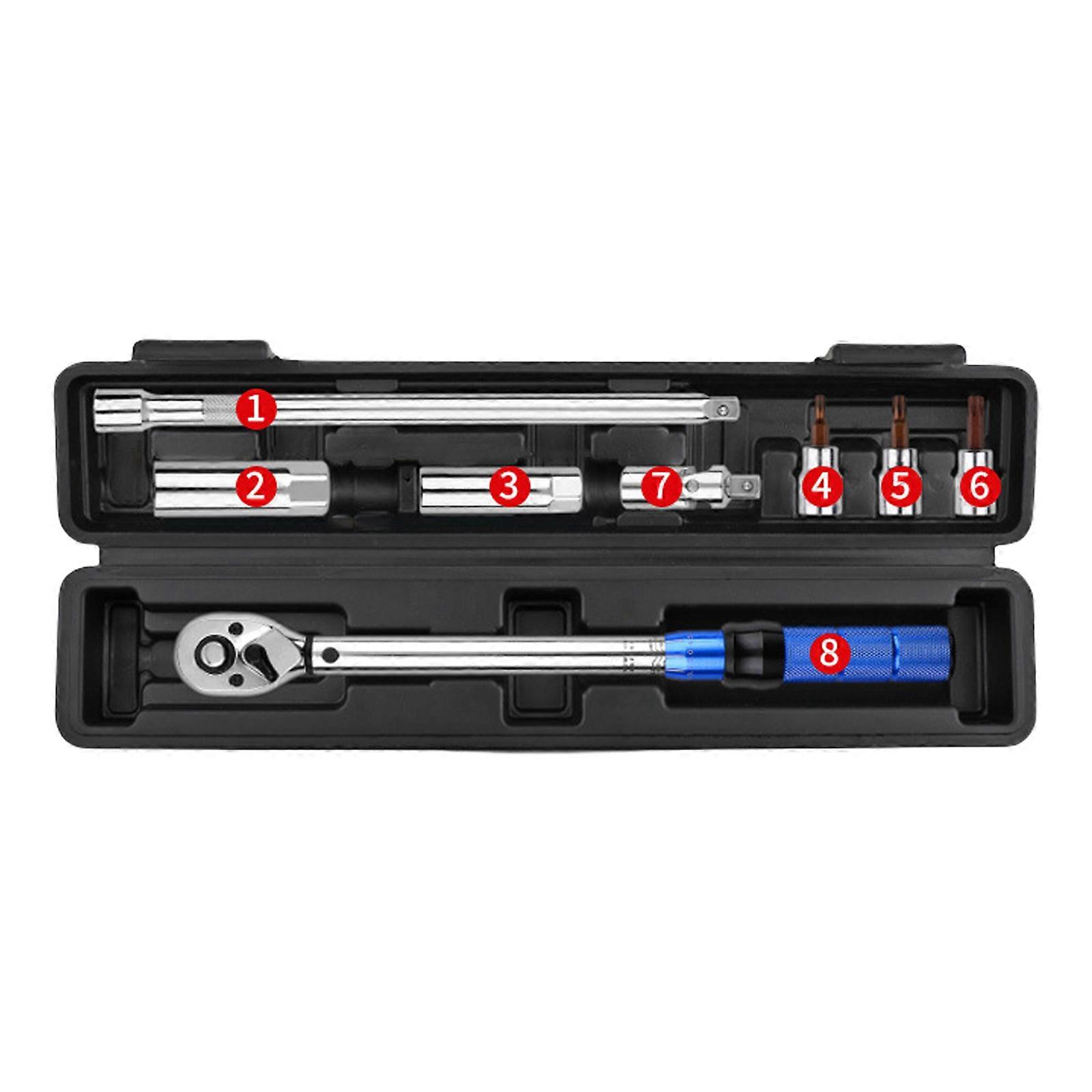 3/8 Torque Wrench Thin Magnetic Universal Socket with Replacement Tip for Mechanical Maintenance Automotive Repair