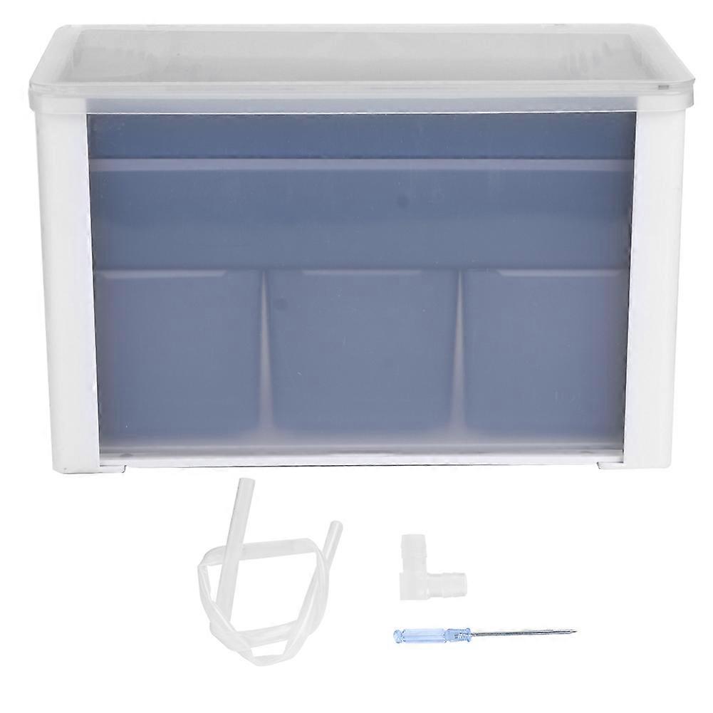 Tortoise Tank Filter Lower Water Level Suction Pump Mute Filtration Box for Aquatic Reptiles and Small Aquariums