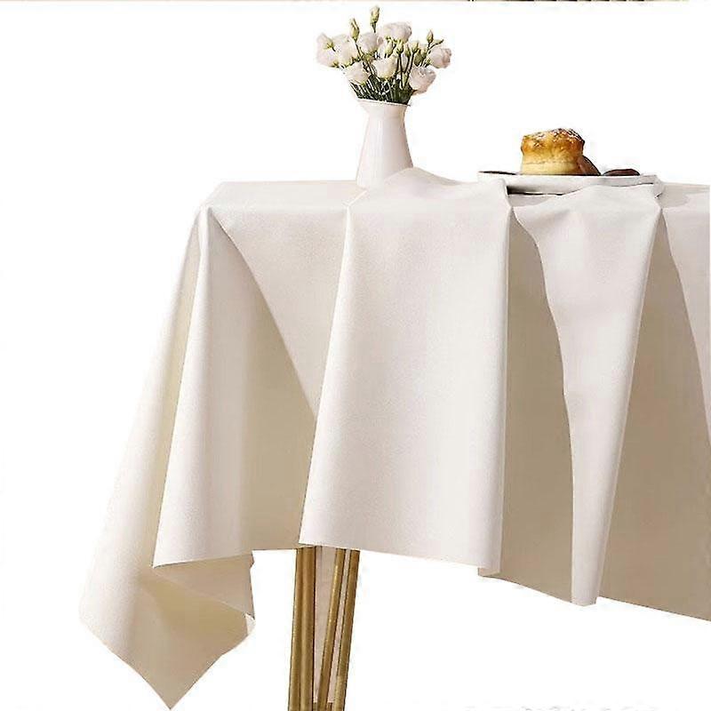 Imitation Sheepskin Tablecloth Solid Color Pu Leather Table Cover Waterproof Square Table Cloth