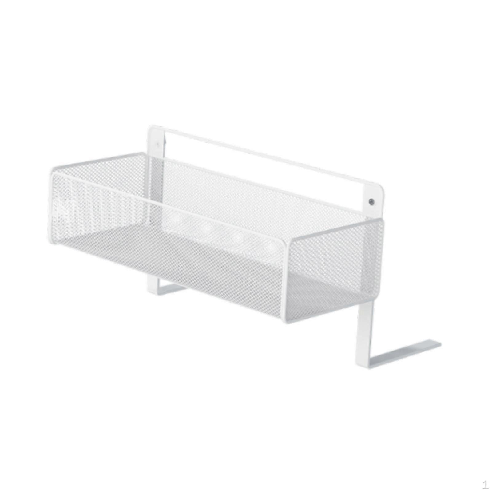 Bedside Hanging Storage Basket Organizer Carbon Steel Mesh Origanizer Shelf for Bed