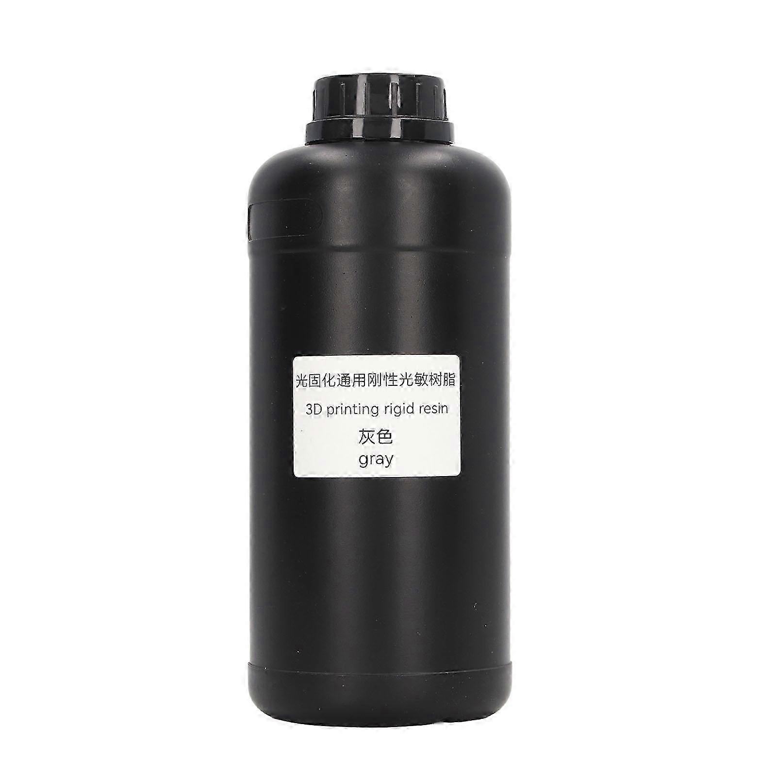 1000ml Photosensitive Printing Resin Light Curing Universal Rigid Resin for DLP LCD 3D Printer Grey