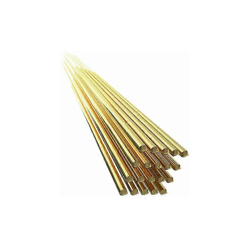 Effortless Welding Solution, 20pcs Solid Brass Rod with Good Mechanical Properties for Industry Construction and DIY Crafts