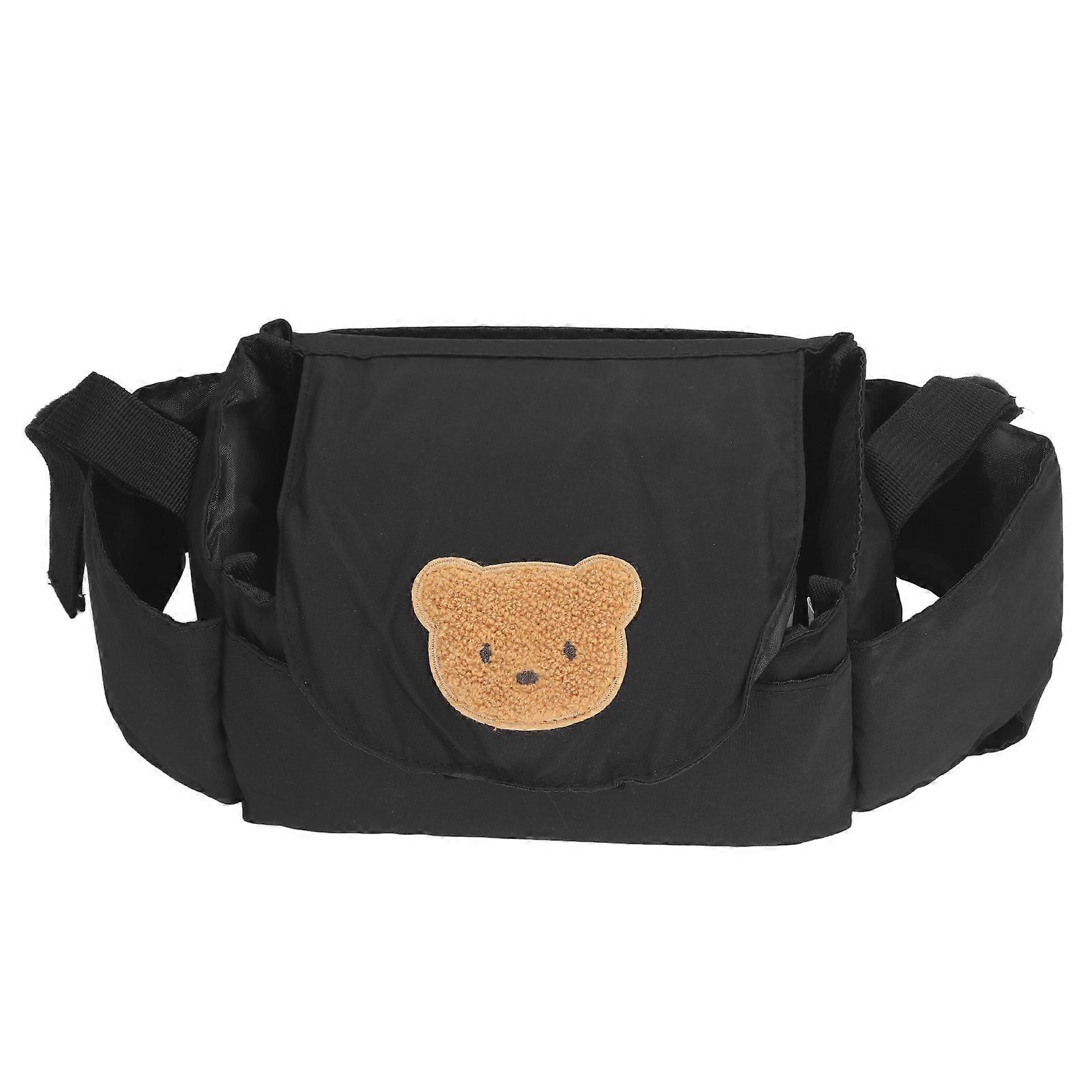 Stroller Cup Holder Bag Large Storage Space Portable Stroller Organize Bag for Diaper Phone Toy