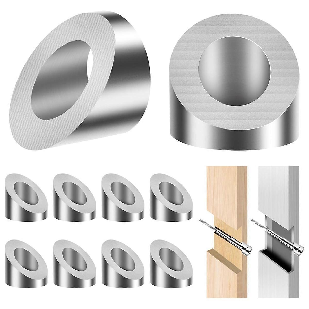 33° Beveled Angle Washers 9mm, for 8mm Cable Railing Hardware Kit