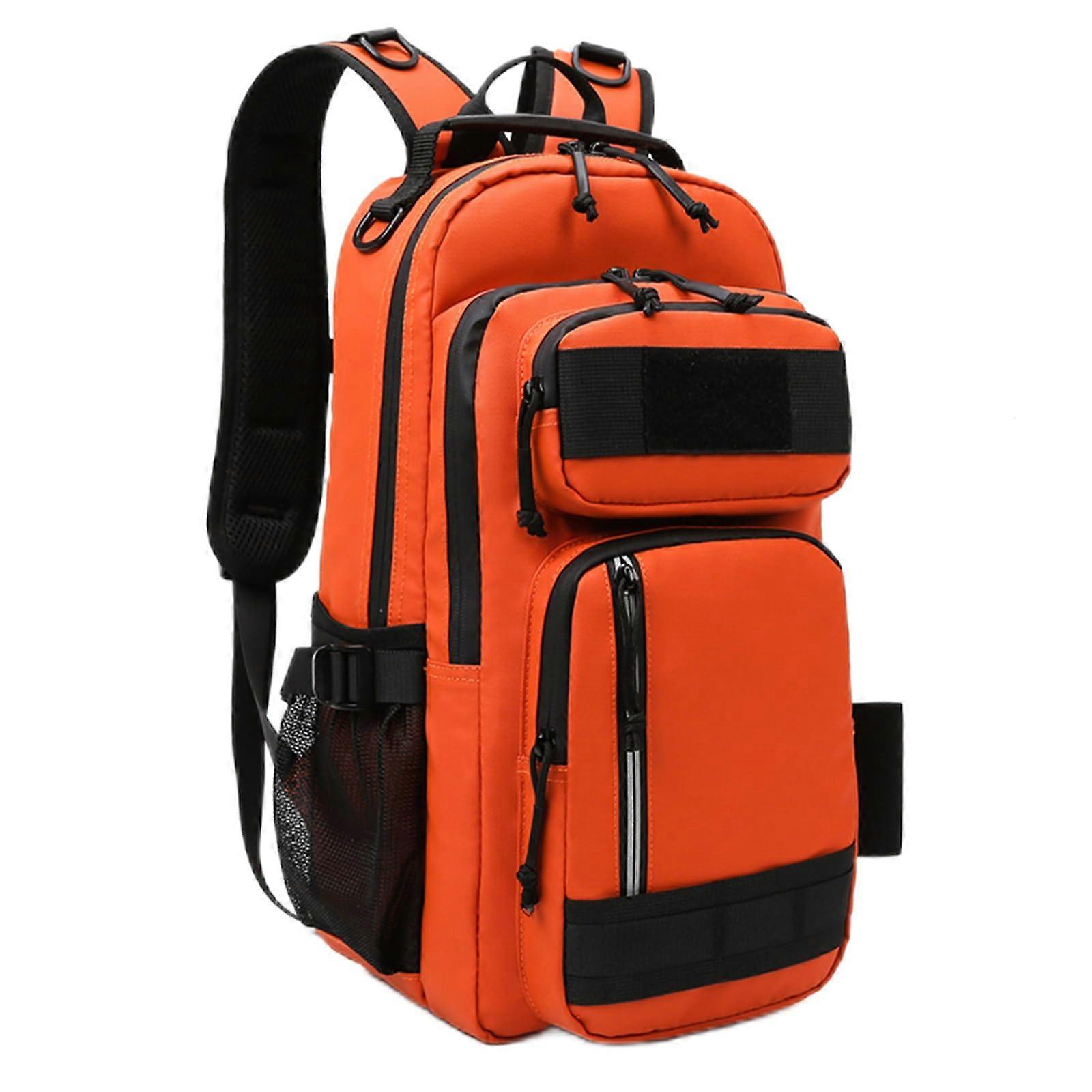 Versatile Fishing Backpack for Fishermen Nylon Material Weatherproof Ergonomic Support Multiple Compartments