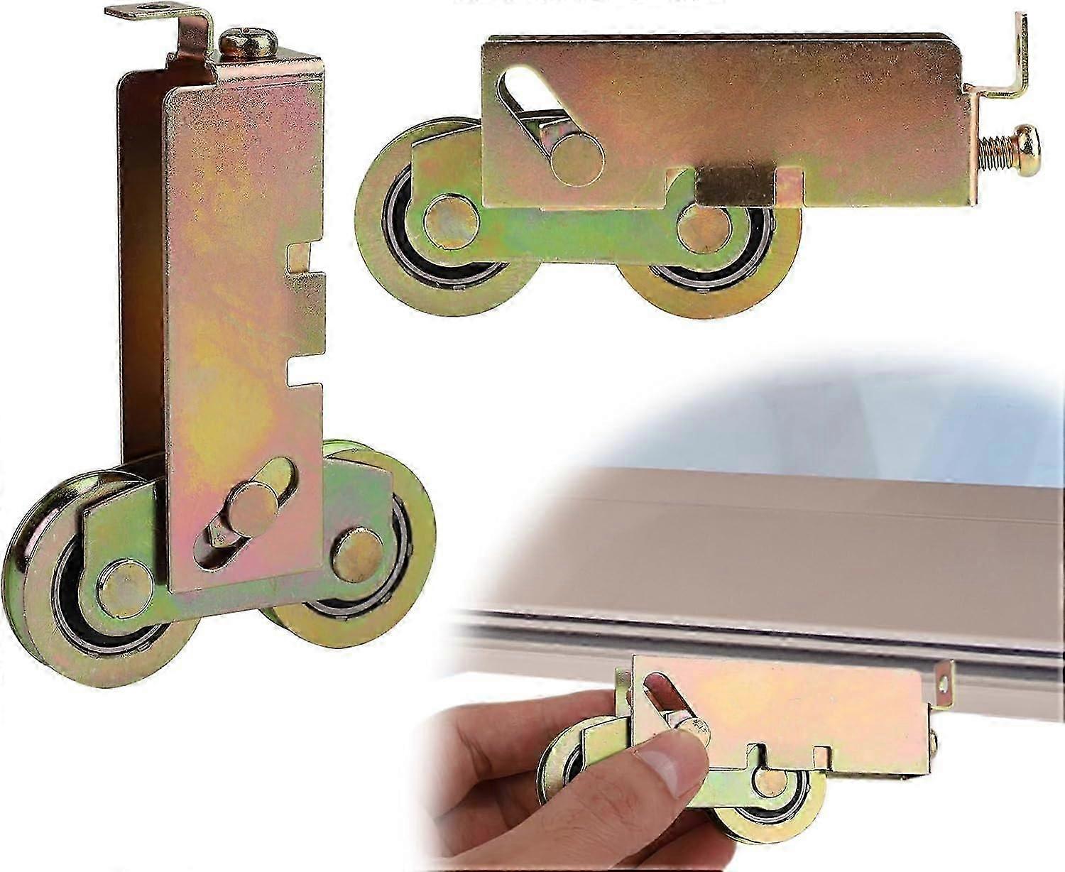 2pcs Sliding Patio Door Tandem Roller Assembly, Sliding Door Wheels Replacement