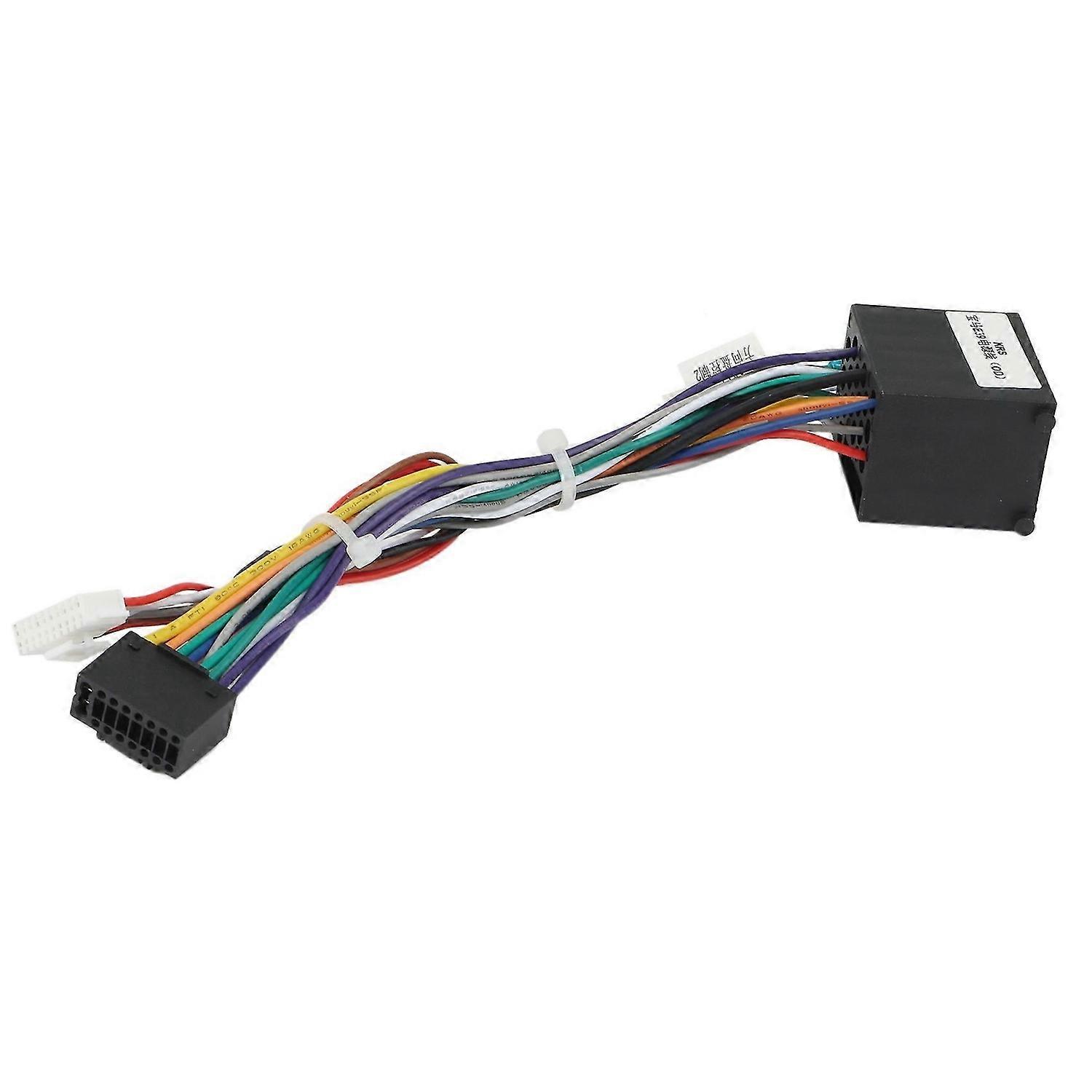Car 16Pin Power Wiring Harness Cable Adapter compatible - E46/E39(1995-2000)/E53(99) Android Stereo