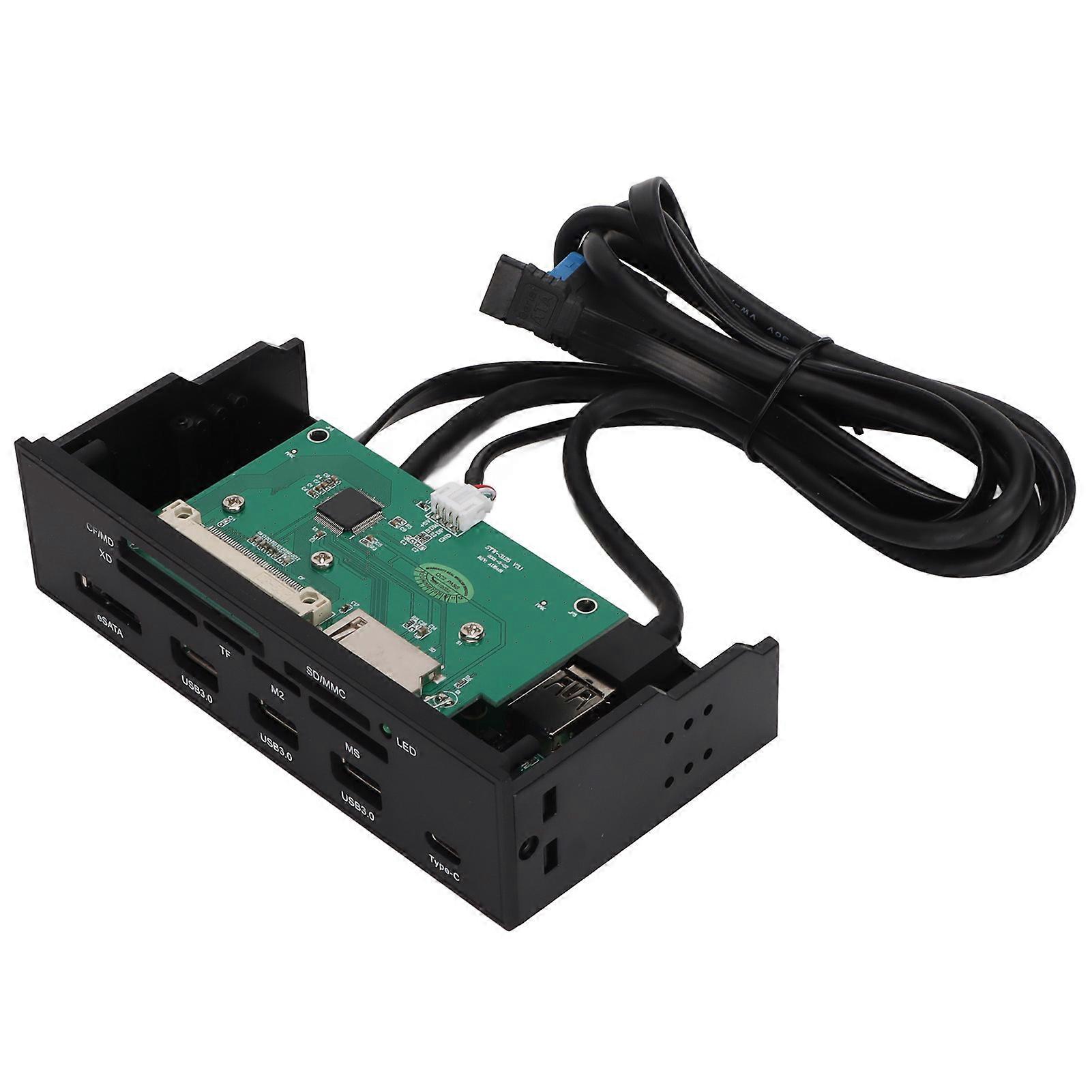 Powered USB Hub 5.25in Good Performance Fully Equipped 5 Gbps Bandwidth 11 Slots Computer Supplies