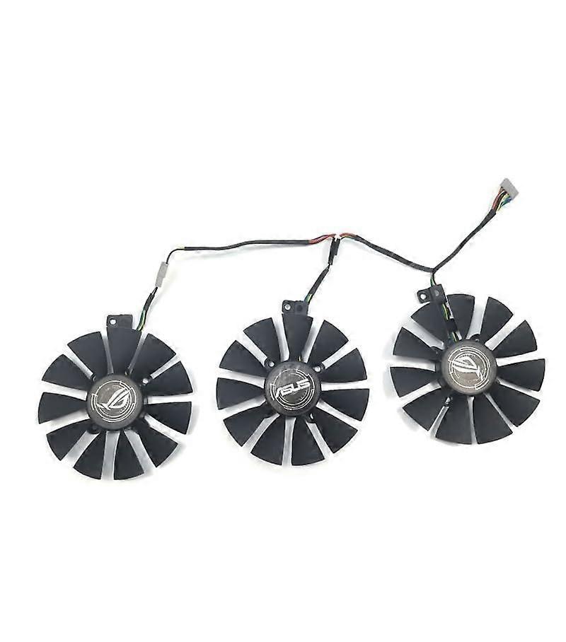 Cooling Fan for ASUS Strix R9 390/RX 580 GTX 1060 1070 GTX 980 1070 1080TI Gaming ThreeFan Graphics Card Cooling Replacement