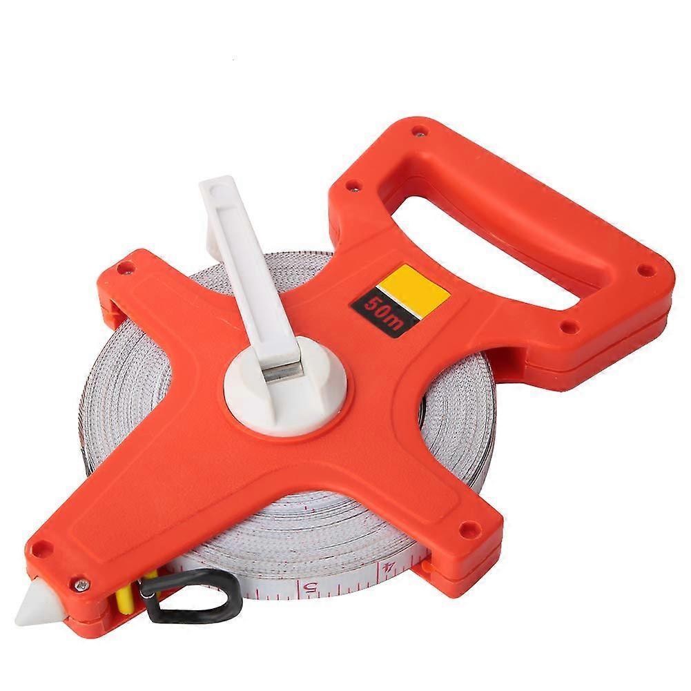 Tape Measure 50m 164ft Thickened Double Sided Inch Metric Open Reel Measuring Tape for Home and Industrial Use
