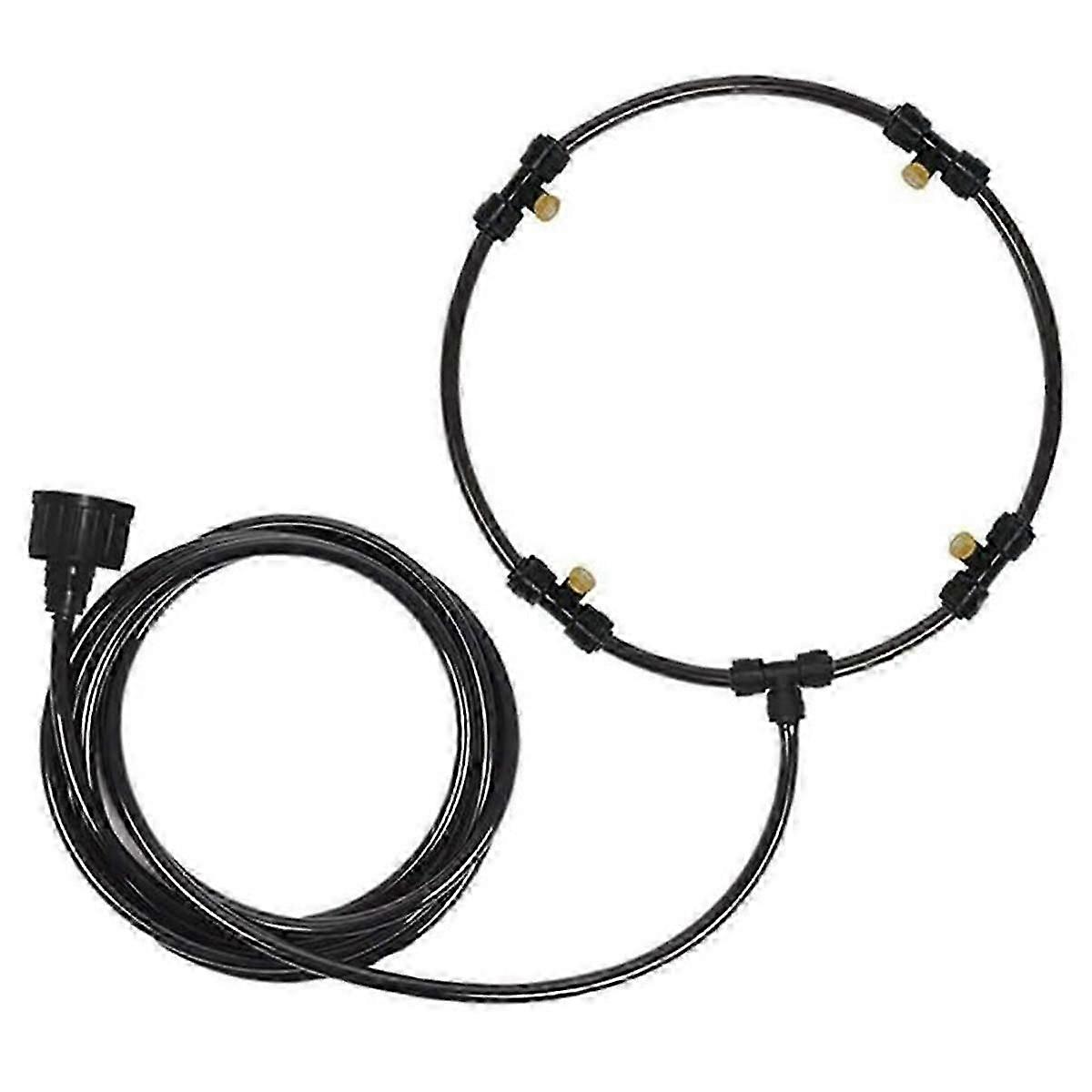 حلقة تبريد مقاس 16 بوصة ، طقم مروحة خارجية لنسيم الفناء البارد ، ملحقات مروحة حديقة الفناء في الهواء الطلق المعيار الأوروبي