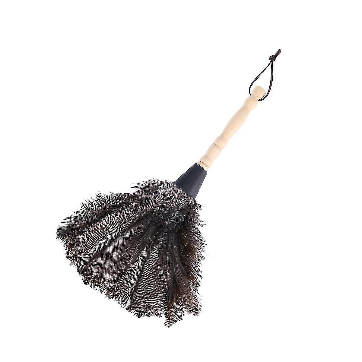 Ostrich Duster Feather Dusters with Wooden Handle Cleaning Tool