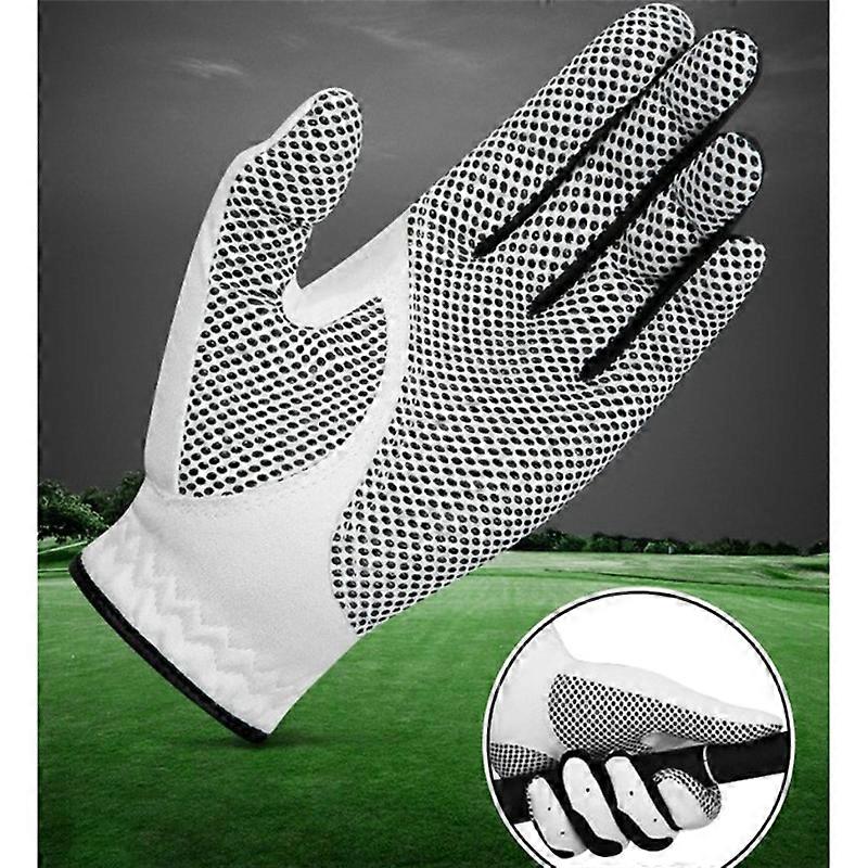 Gloves Left Hand Microfiber Non-Slip Particle Sports Men's Gloves Golfer Breathable Sports Men (26