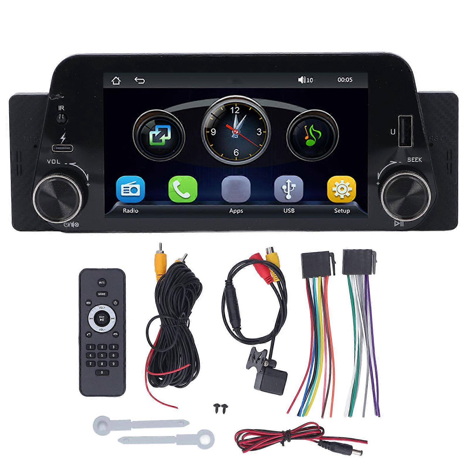 5in MP5 Bluetooth Connection Wireless Car Multimedia Player with 12LED Reverse Camera IOS CarPlay for Android Auto