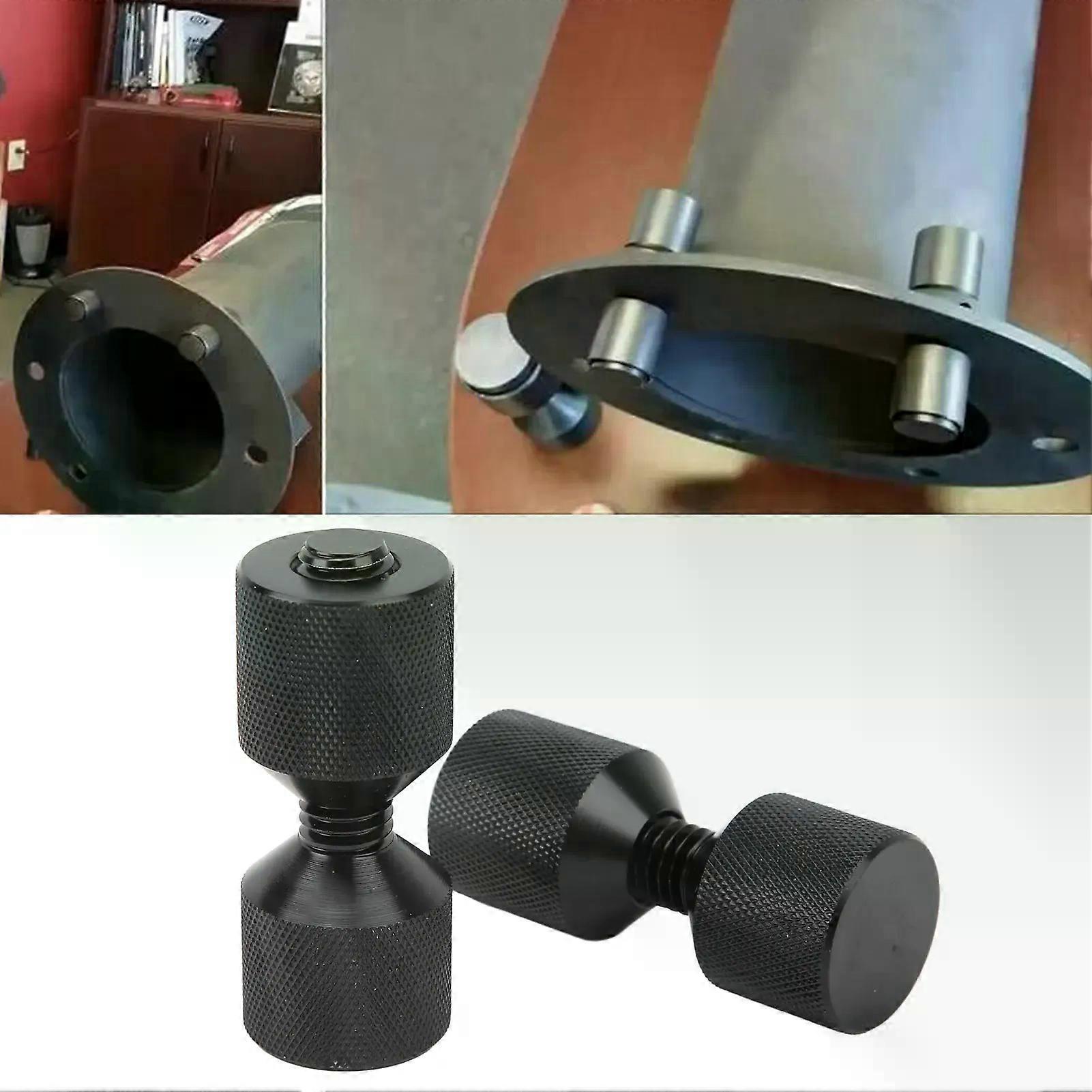 New 2Pcs Two Hole Pins Set Aluminium 2 Hole Pipe Flange Aligners Connection Alignment Pin for Car Ship Large Machinery