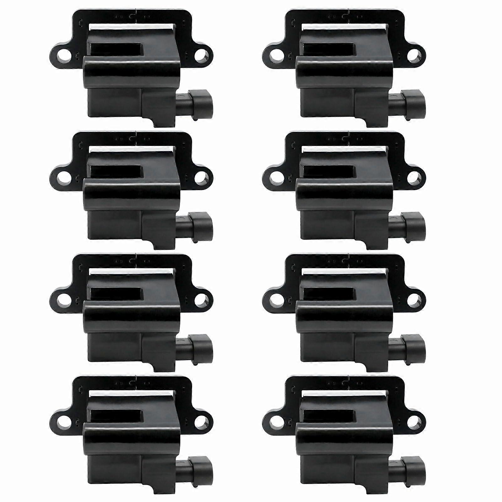 Set of 8 Square Ignition Coil Pack Replacement for Cadillac GMC Chevrolet Hummer V8 Replace UF271