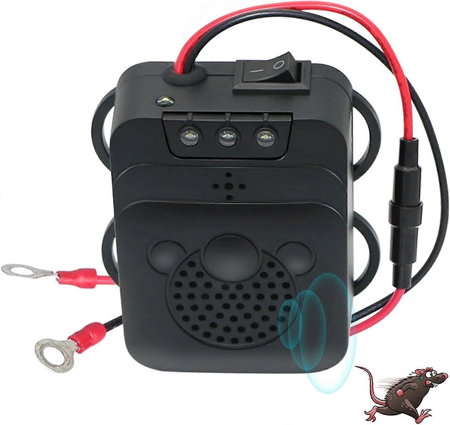 Ultrasonic Car Repellent | with LED Strobe, Car Garage Rodents Mice Critters Home Garage Attic Camping