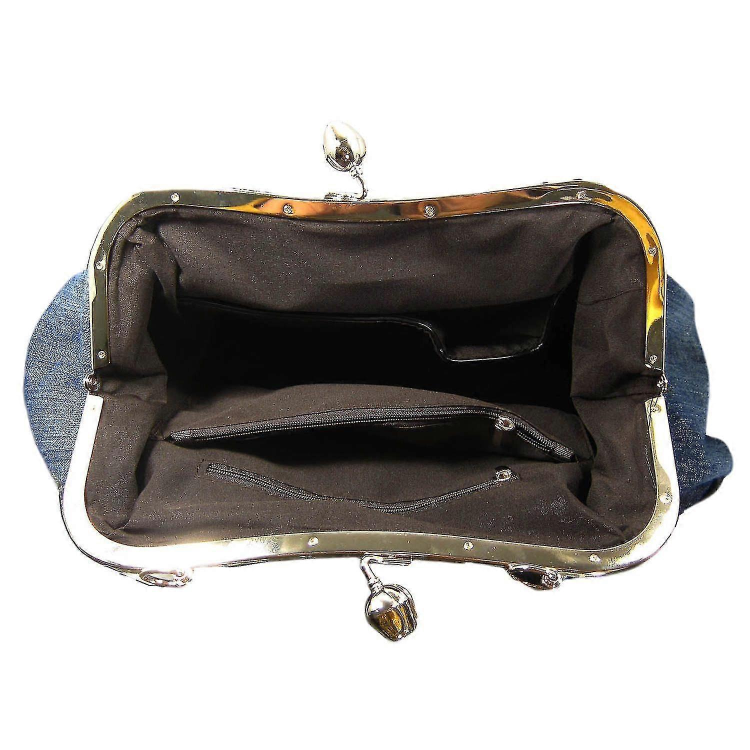 新しいデニムショルダーバケットハンドバッグ