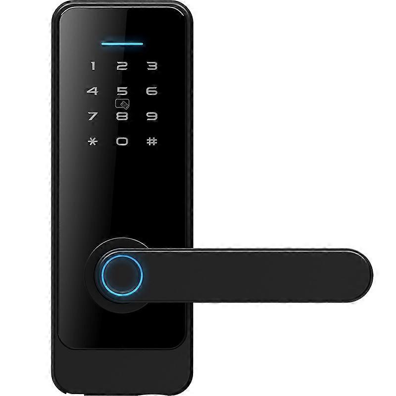 【New】 C89 Smart Fingerprint Password Lock Home Indoor Door TUYA System Lock C89 Black