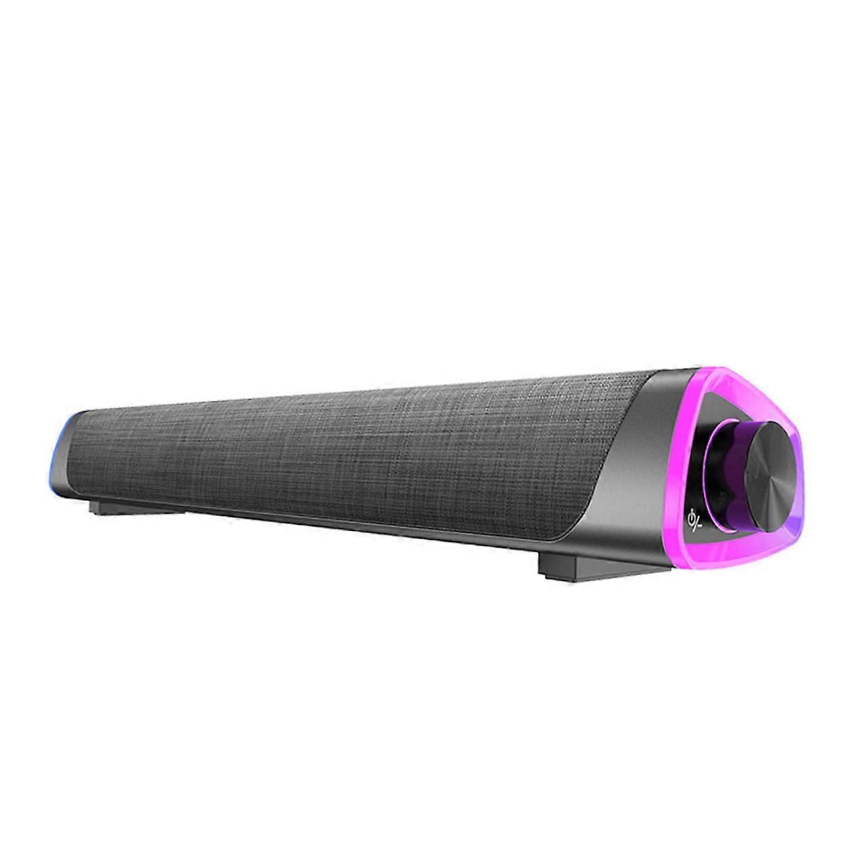 Home Office Dormitory Sound Bar Black Computer Speaker Stereo Sound Dual Speaker Sound Box Music Player