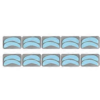 10 Pairs Eyelash Extension Under Eye Pads Half Moon Shaped Reusable Silicone Lash Grafting Eye Pads