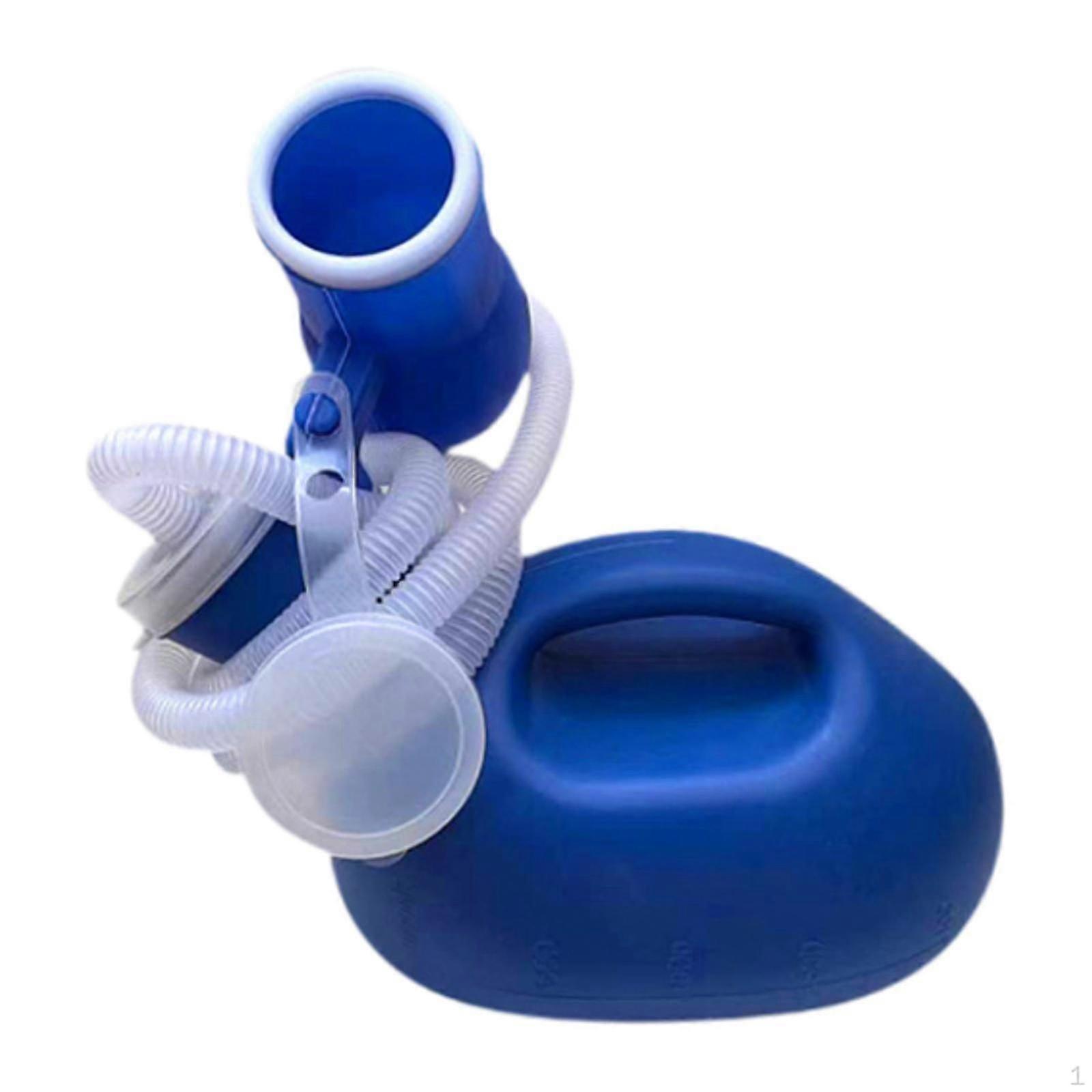 Male Urinal Bottle Pee 2000ml Urinary Container Reusable 59.06" Long Hose