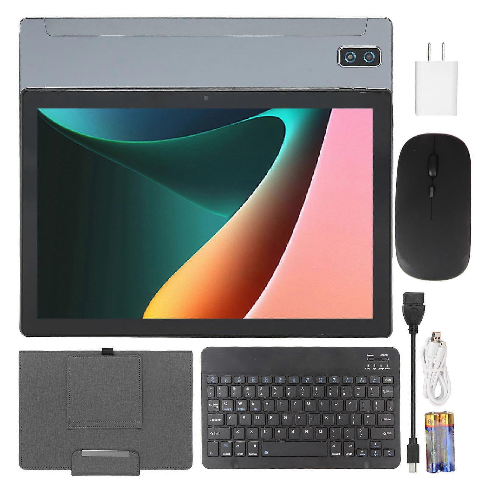 Tablet for Android 12 10.1in 6GB RAM 128GB ROM 4G 5G WiFi MT6735 8 Core with Mouse Keyboard