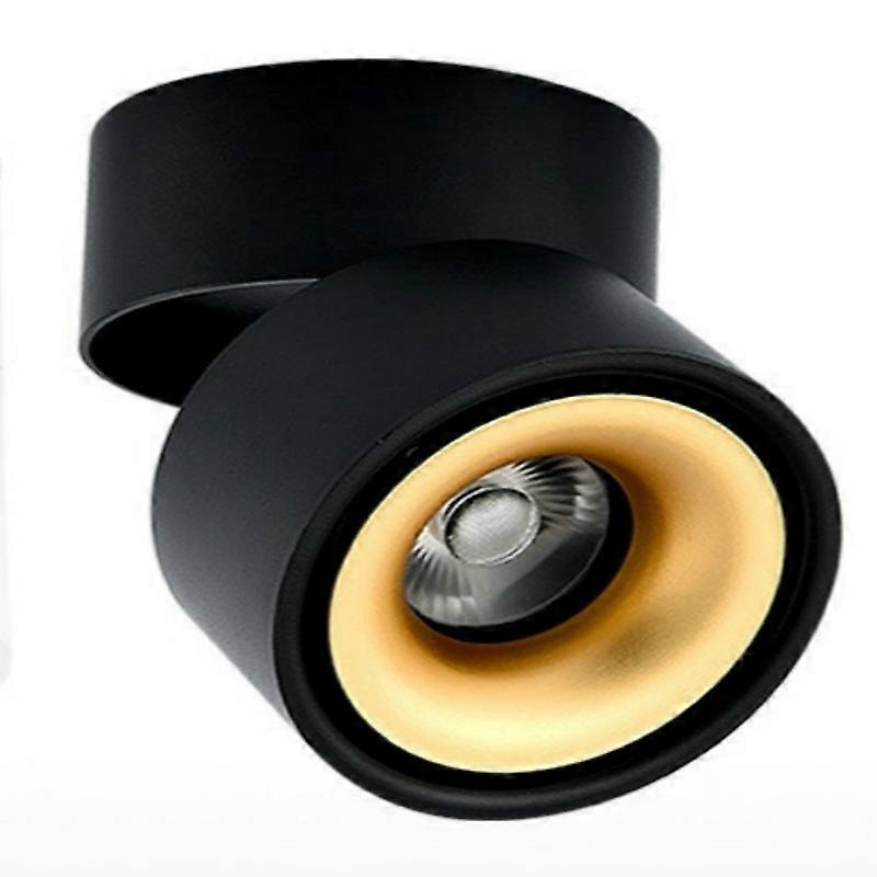 360 Degrees Rotatable Foldable COB LED Background Spot Light Surface Mounted Ceiling Lamp 12W White