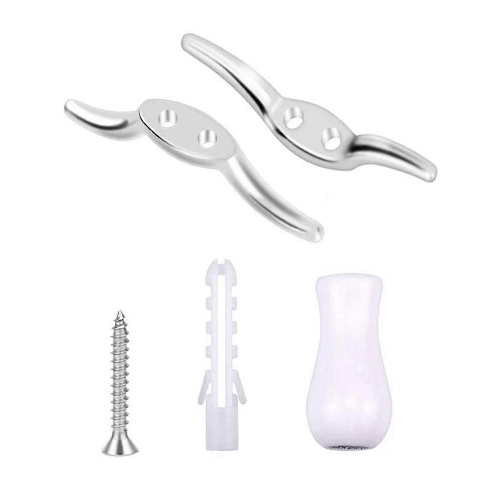 Roman Curtain Cord Wind Up Blind Cord Cleat Rustproof Rope Roll Hook Window Decors Durable Ornament for Venetian Blind
