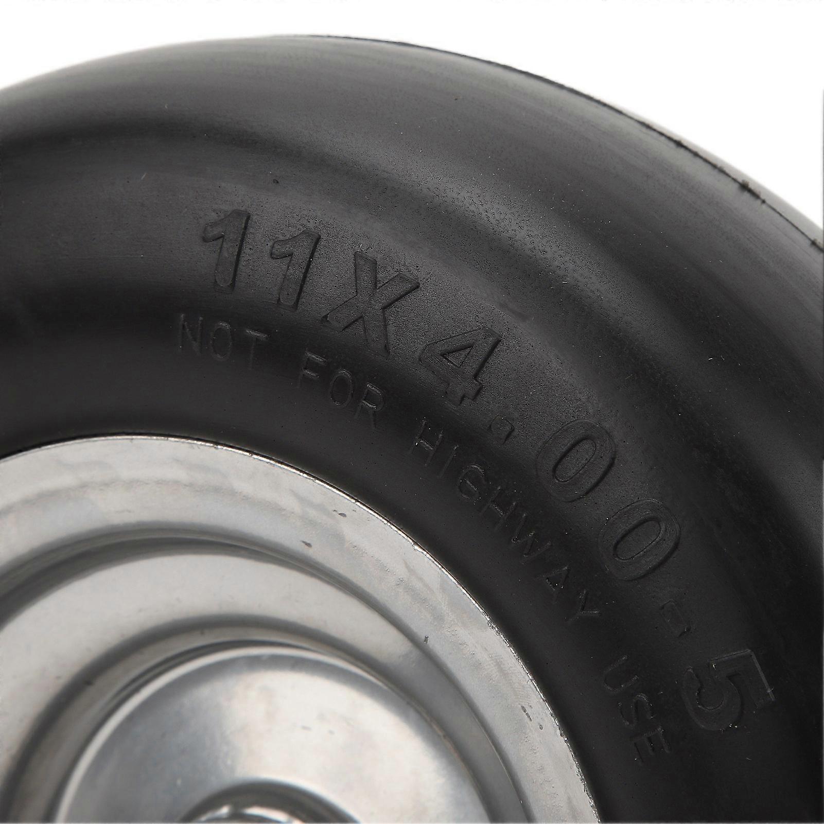 2 Pack Lawn Mower Tires 28cm Diameter 10cm Width No Inflation Replacement Accessory