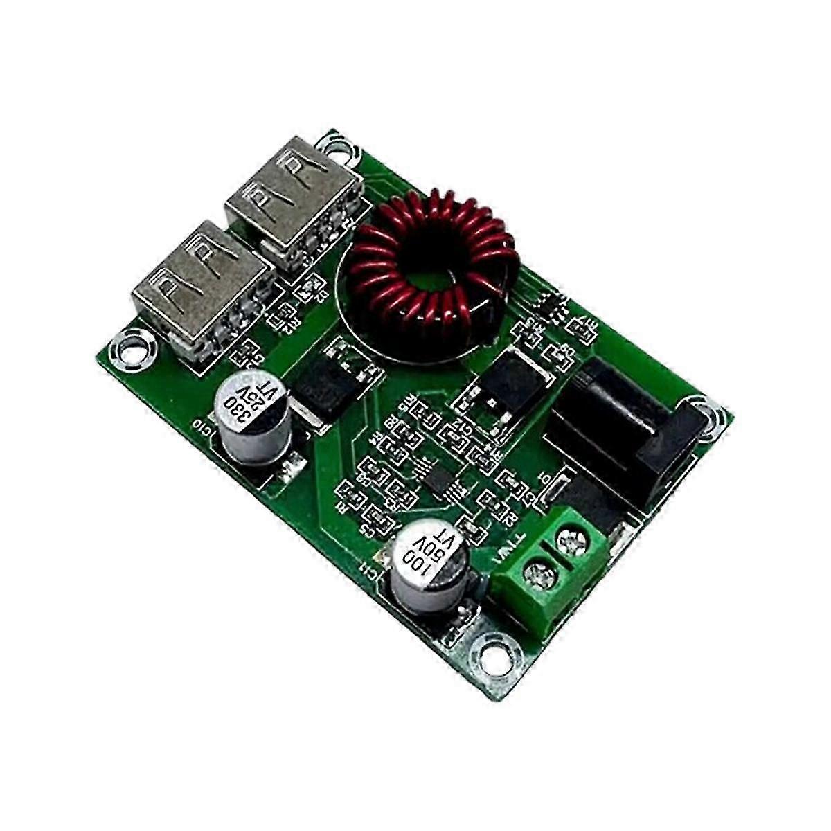 Dual USB 5V 6A Voltage Regulator Module with 3A Rechargeable Charging Board