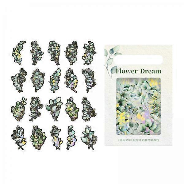 Colección de pegatinas botánicas para proyectos de manualidades