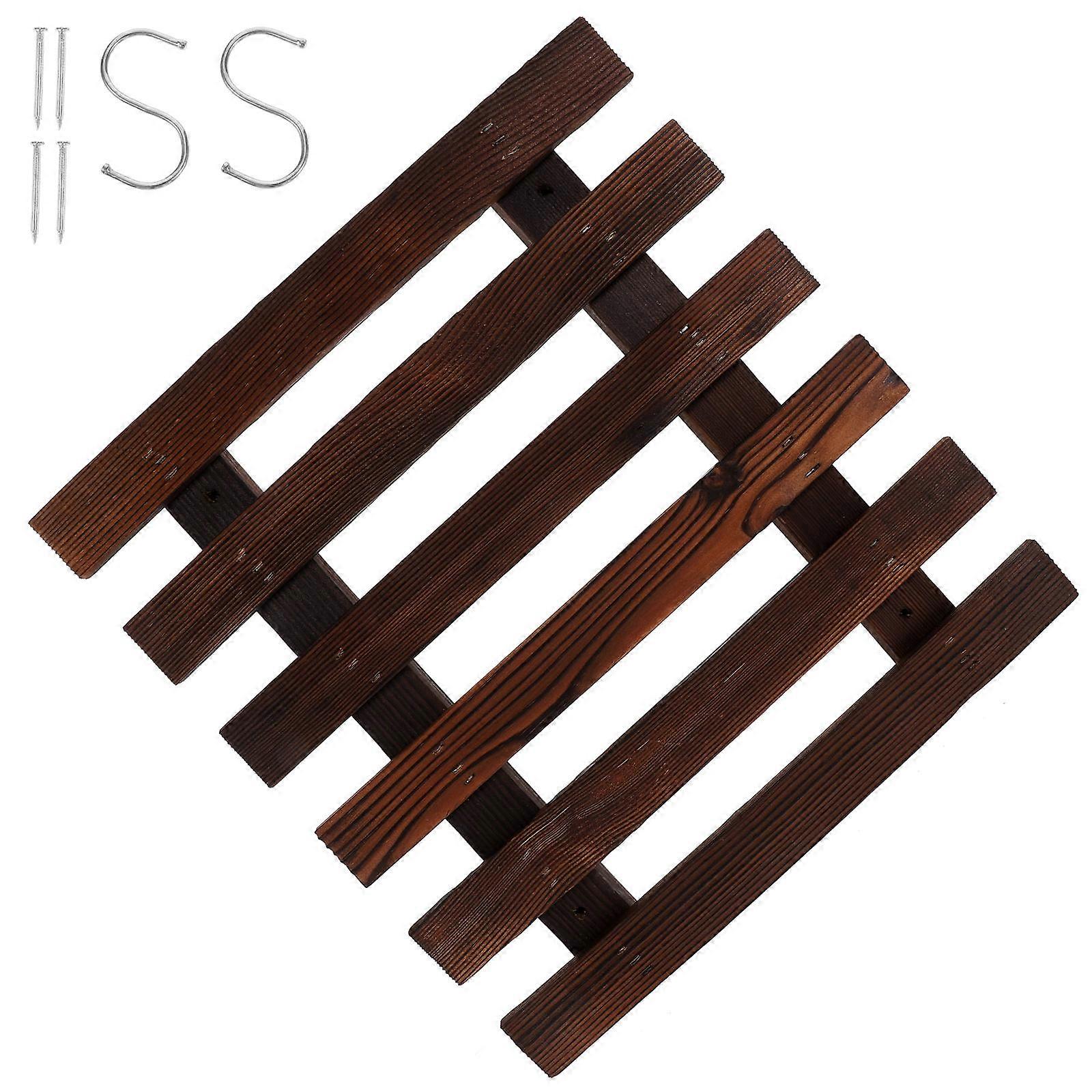 Wall Mount Planter Rack, Wood Design for Functional and Stylish Use