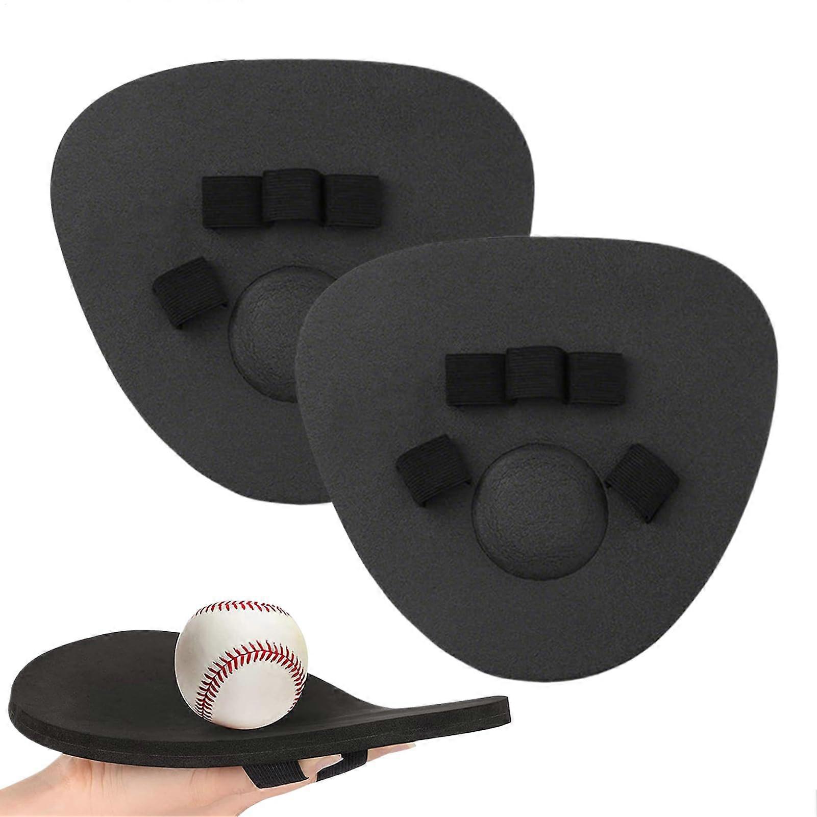 Trainer Fielding Mittens, 9.6x8.8 Inches, Hands Two Practice, Comfortable Fit, Black