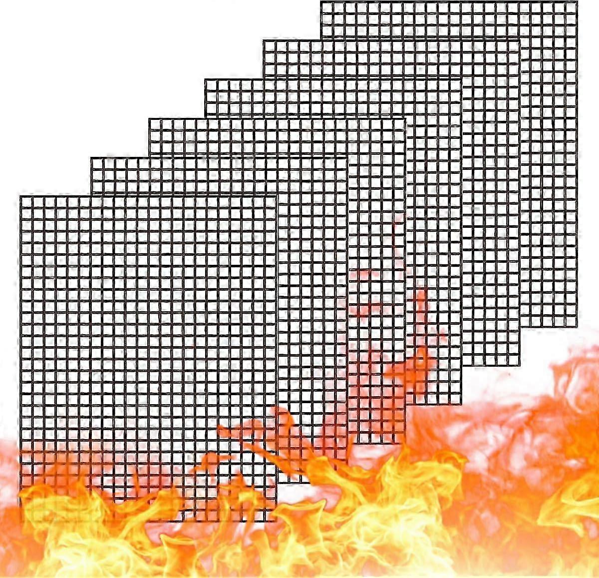 Set de covorașe pentru grătar antiaderente 6 buc, accesorii reutilizabile pentru gătit și coacere 40x33cm