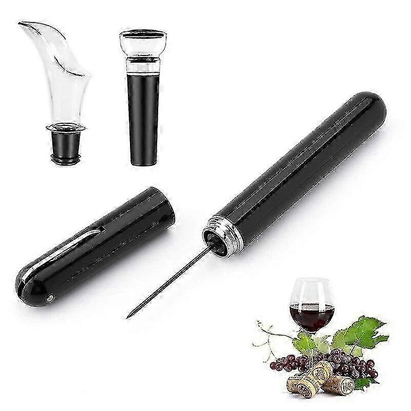 ポータブルワインオープナー、栓抜き、ストッパー&ポンプ安全ツール付き