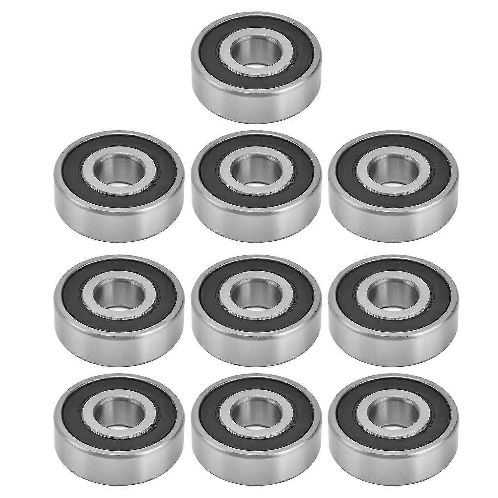 10pcs מיסב כדור אטום גומי מיני רדיאלי מיני מיסבים חריצים עמוקים עבור התקני תנועה ליניארית6301