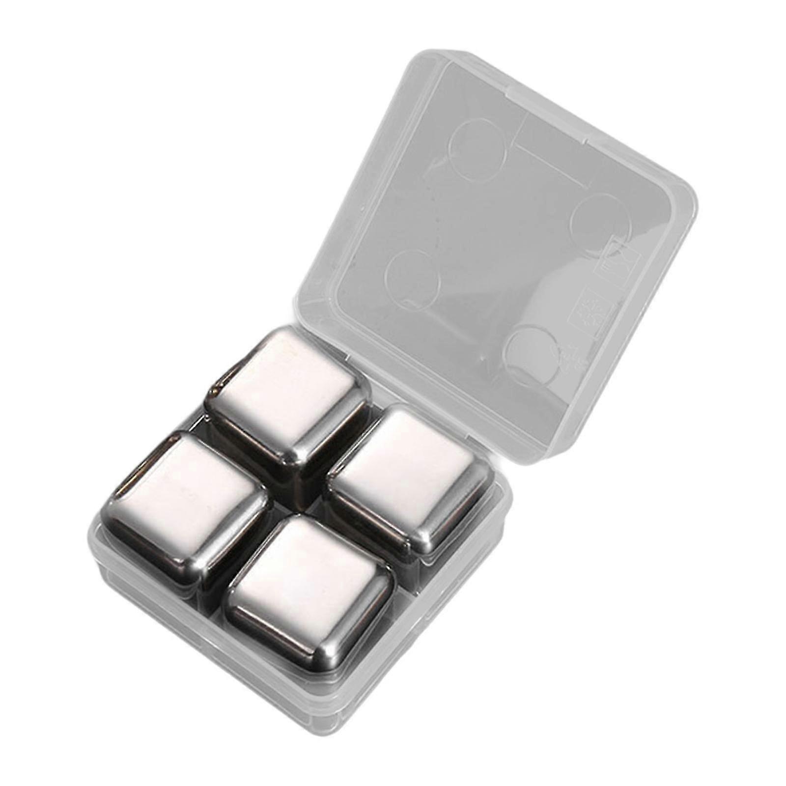 Reusable Ice Cubes with Storage Box for Quick Cooling, Ideal for Whisky and Other Beverages, 2 Pieces Set