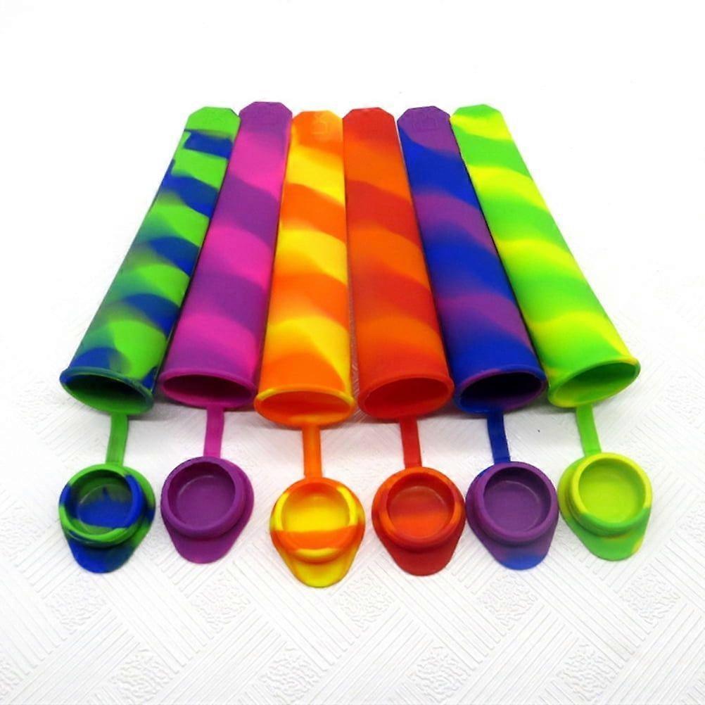 Popsicle Tube Ice Cream Mold Ice Cream Reusable Multi-Purpose Food Grade 6 Pieces Easy To Remove And Clean Reusable