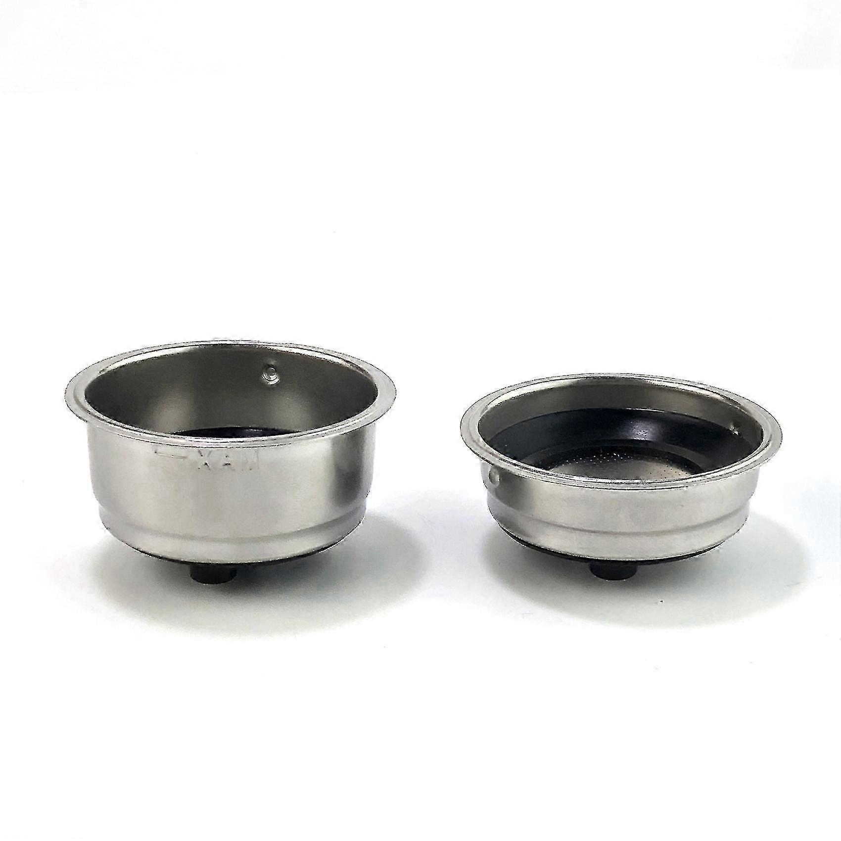 Detachable Stainless Steel Coffee Filter Basket Strainer for Coffee Machines - Office Accessories Set, 2 Pack