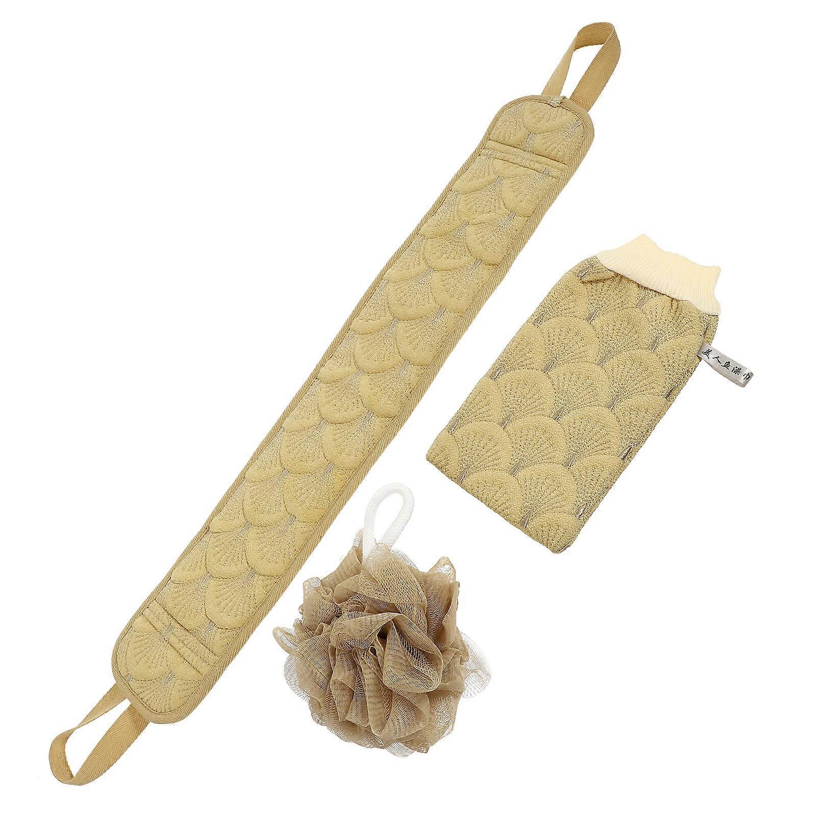 Back Scrubber Shower Glove Bath Ball Set for Deep Cleaning, Skin Massage, and Improved Circulation – Daily Use Relaxation Tool