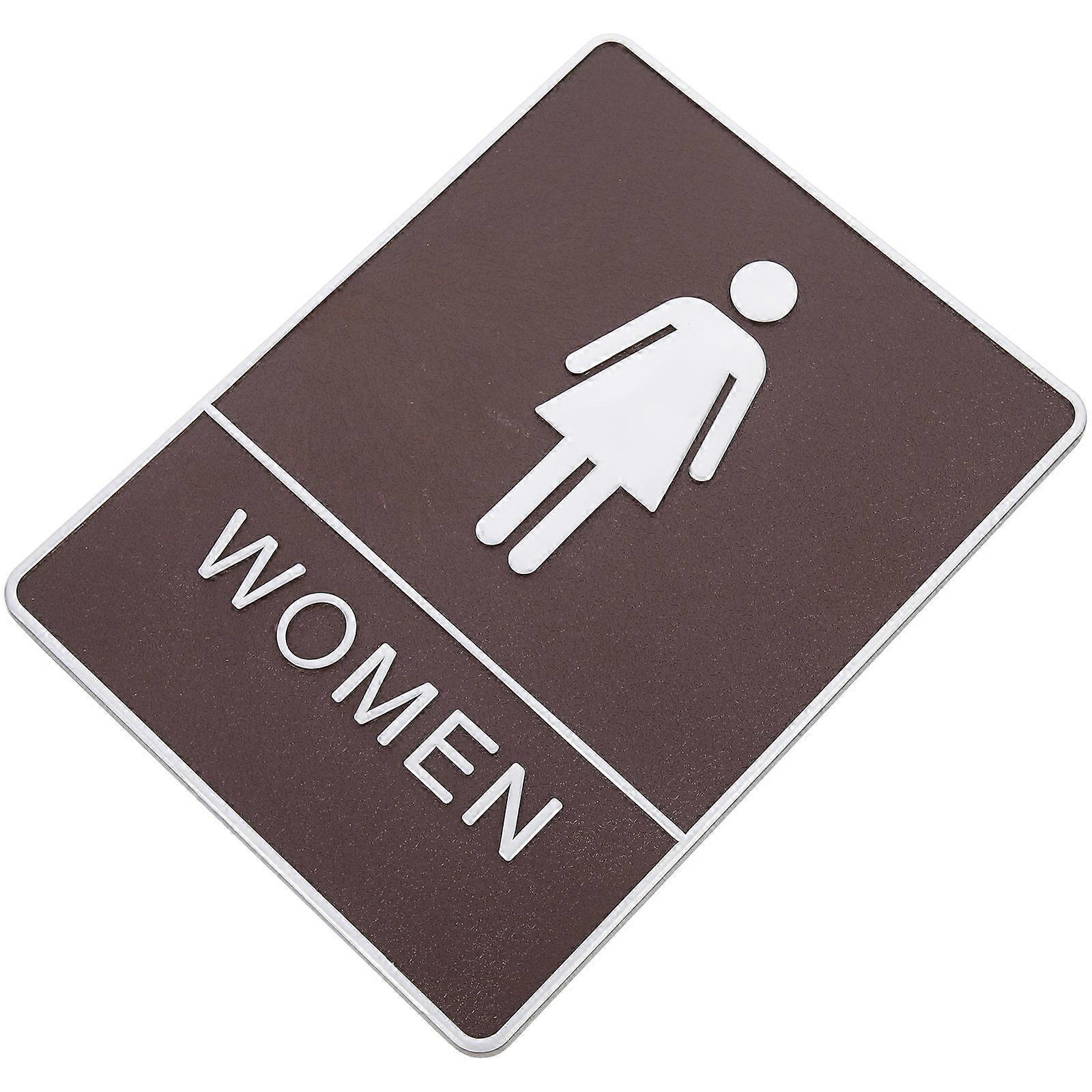 Restroom Direction Signs, Gender-indicating Plates for Seamless Navigation in Public Areas